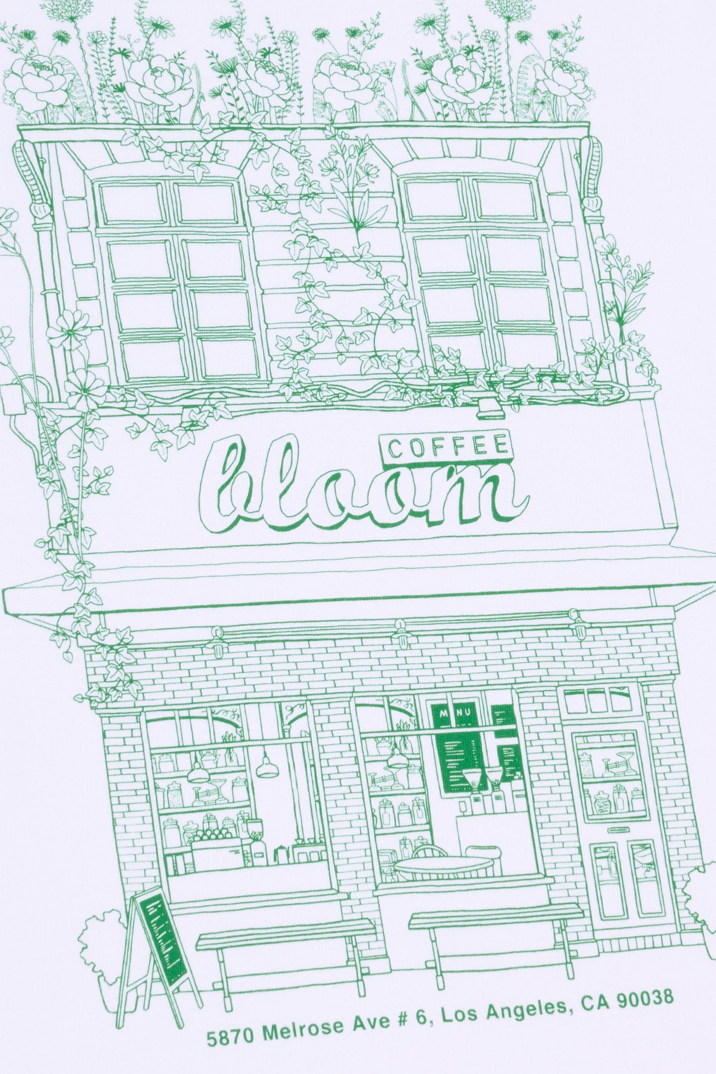 BLOOM SHOP TEE - (WHITE)