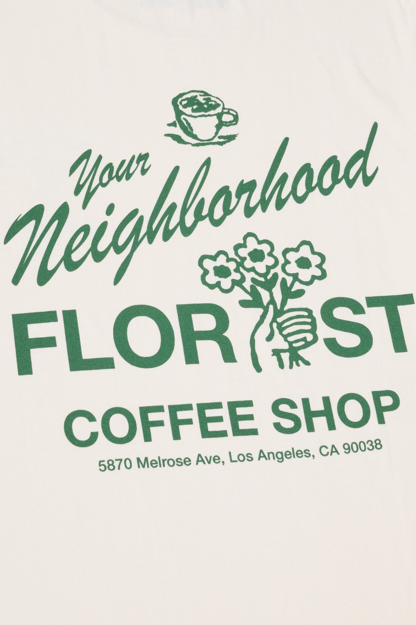 BLOOM FLORIST TEE - (CREME)