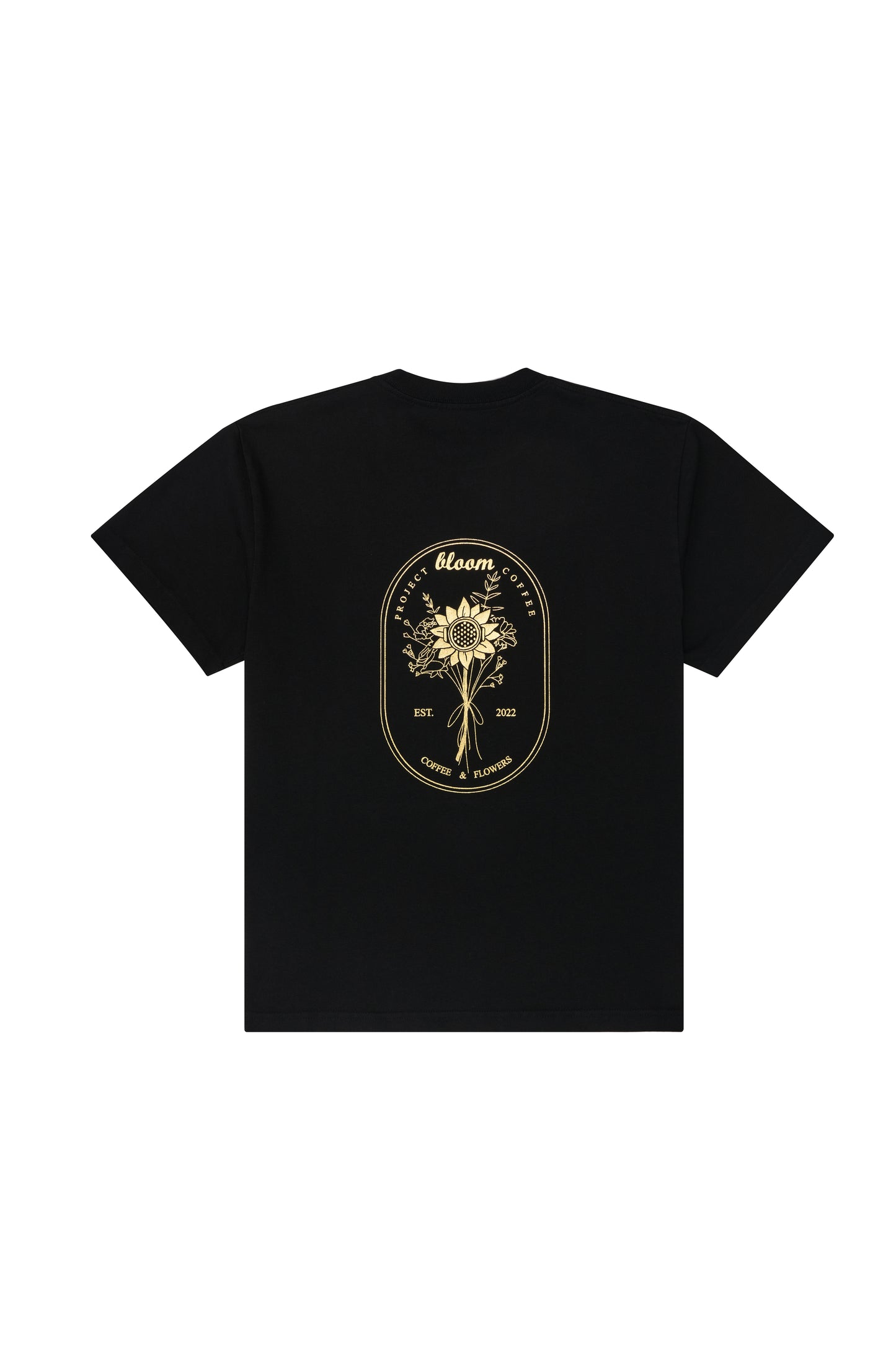 BLOOM GOLDEN TEE - (BLACK)